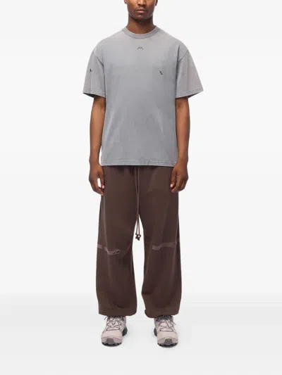 A-cold-wall* Distressed Cotton T-shirt In Gray