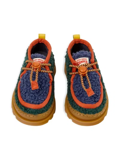 Bobo Choses X Camper Faux Shearling Boots In Animal Print