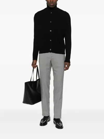 Alpha Studio Turtleneck Sweater In Black