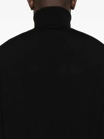 Alpha Studio Turtleneck Sweater In Black