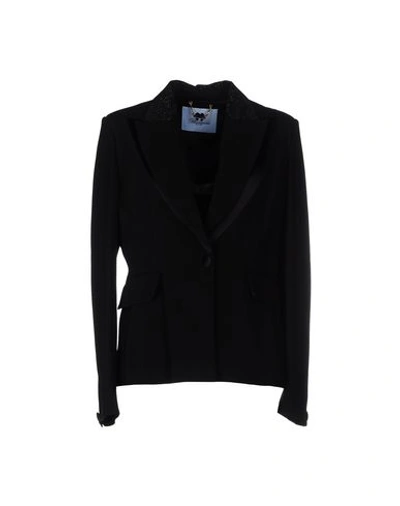 Shop Blumarine Blazer In 黑色