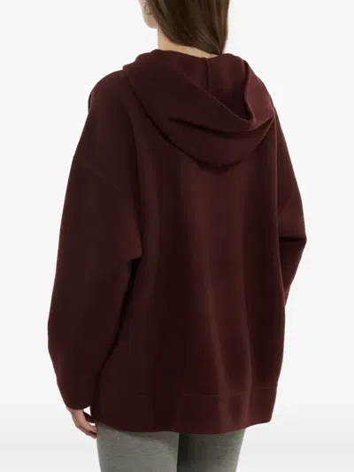 Max Mara Oversized Wool And Cashmere Sweatshirt In Brown