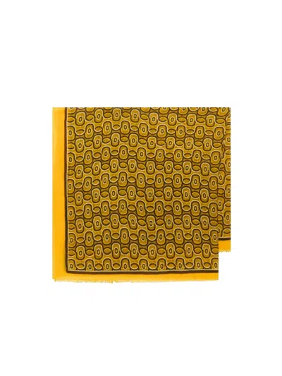 Maliparmi Patterned Scarf In Yellow
