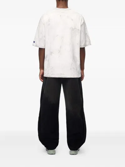 A-cold-wall* Marble-effect Cotton T-shirt In White