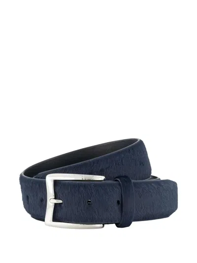 Jacob Cohen Leather Belt In Blue