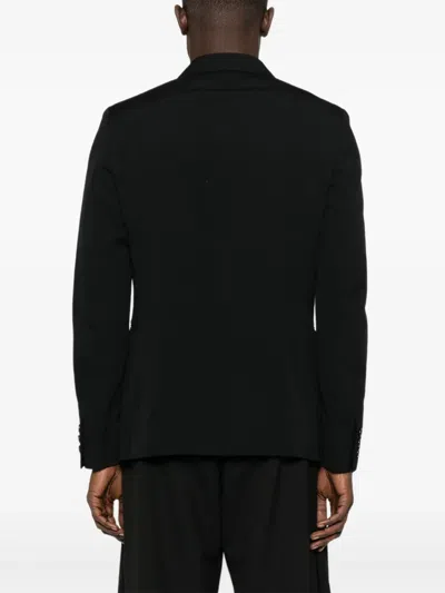 Black Comme Des Garçons Studded Single-breasted Jacket In Black