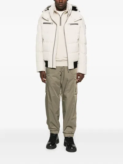 Moose Knuckles Cloud Bomber Jacket In White