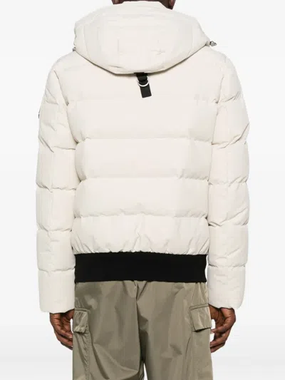 Moose Knuckles Cloud Bomber Jacket In White