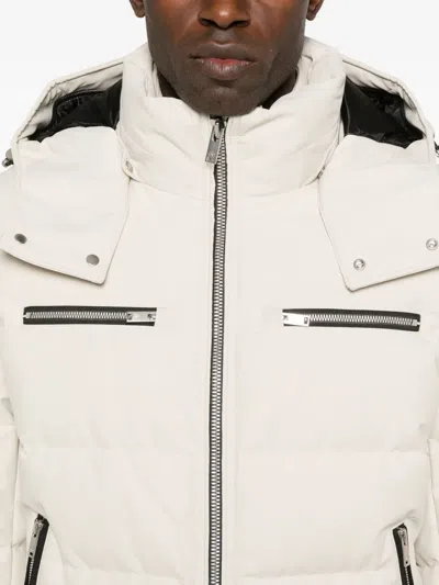 Moose Knuckles Cloud Bomber Jacket In White