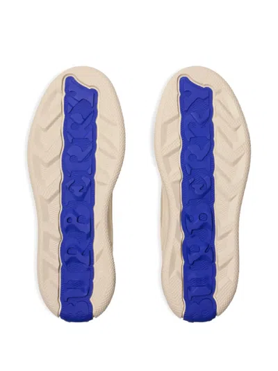 Burberry Terrace Sneakers Mit Kariertem Einsatz In Multi