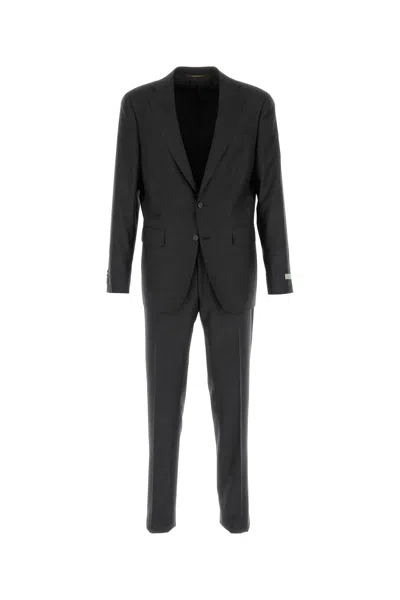 Canali Graphite Wool Suit In Gray