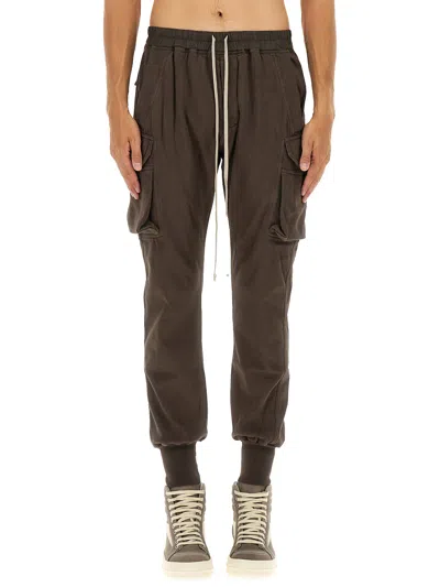Rick Owens Drkshdw "mastodon Cut" Pants In Brown