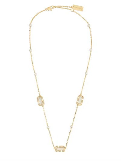 Marc Jacobs J Marc Luxe Station Necklace In Gold