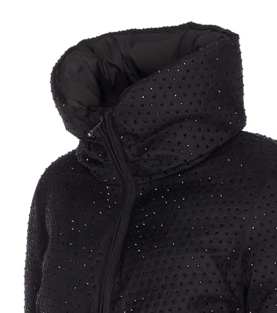 Pinko Down Jacket With High Collar In Black