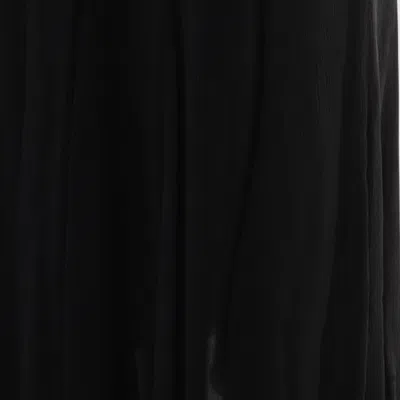 Chloé Maxi Skirt With Sheer Overlay And Flowy Design In Black