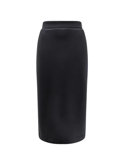 Moncler Genius Black Moncler X Ee72 By Edward Enninful Neoprene Skirt In Black