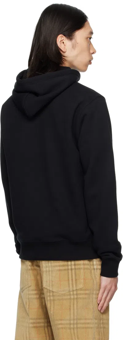 Burberry Simon Hoodie With Front Pocket And Hood In Black