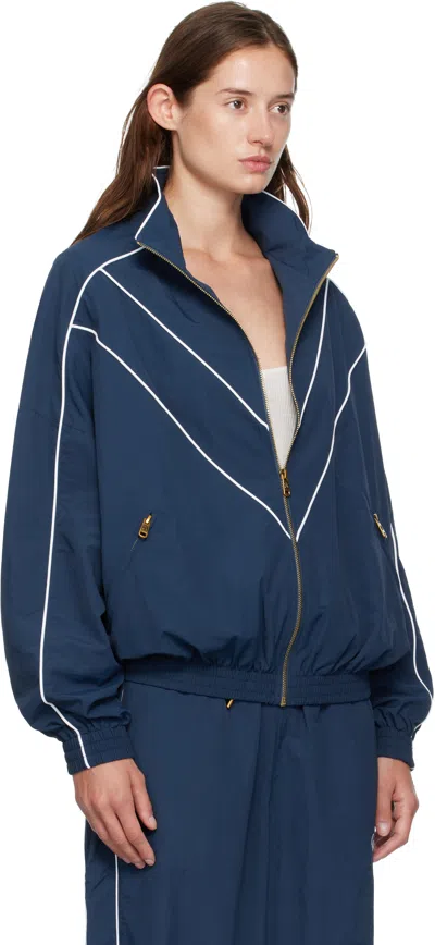 Willy Chavarria Blue Bad Boy Track Jacket In Blue