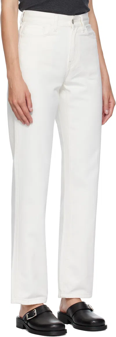 Carhartt Logo-patch Cotton Jeans In White