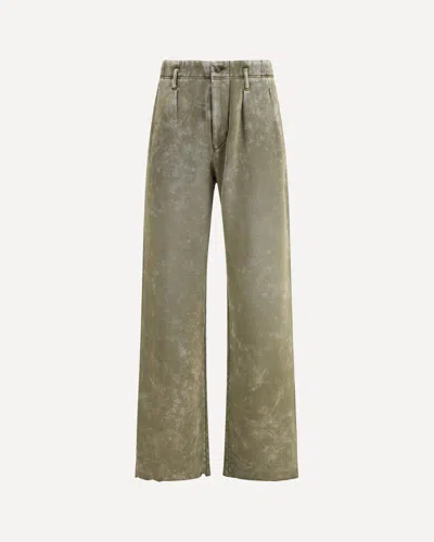 R13 Double Pleat Sweatpants In Green