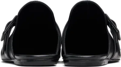 Dries Van Noten Black Leather Loafers In Black