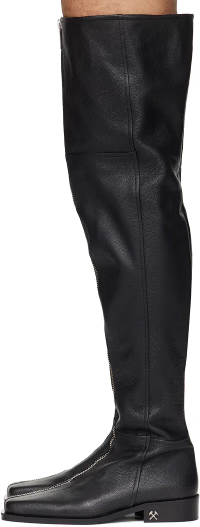 Gmbh Black Adem Overknee Boots In Black