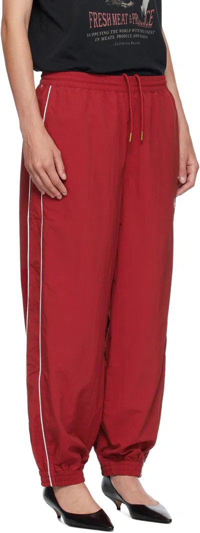 Willy Chavarria Red Bad Boy Track Pants In Red