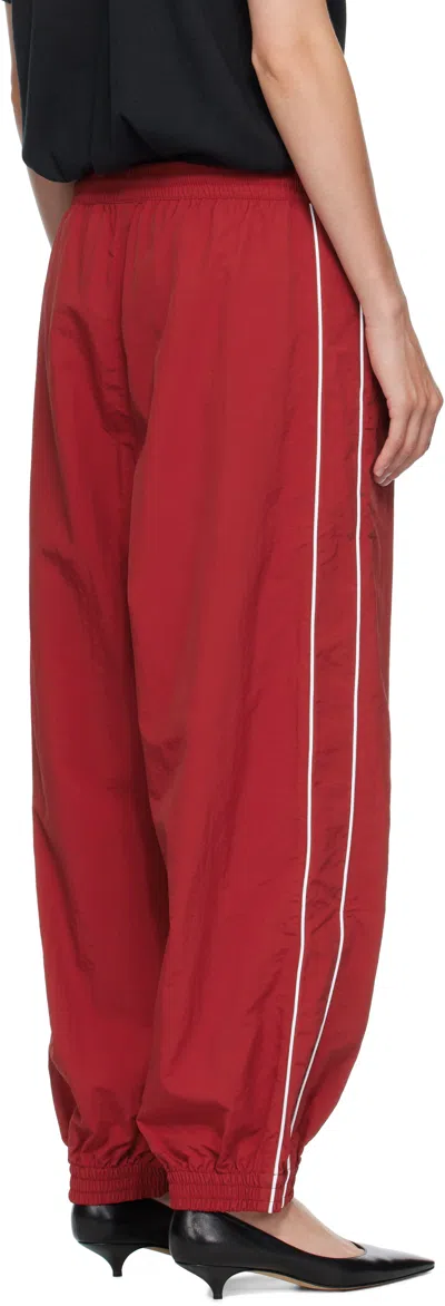 Willy Chavarria Red Bad Boy Track Pants In Red