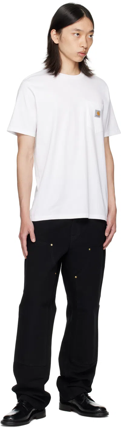 Carhartt Pocket T-shirt Featuring Logo Label In Xx White
