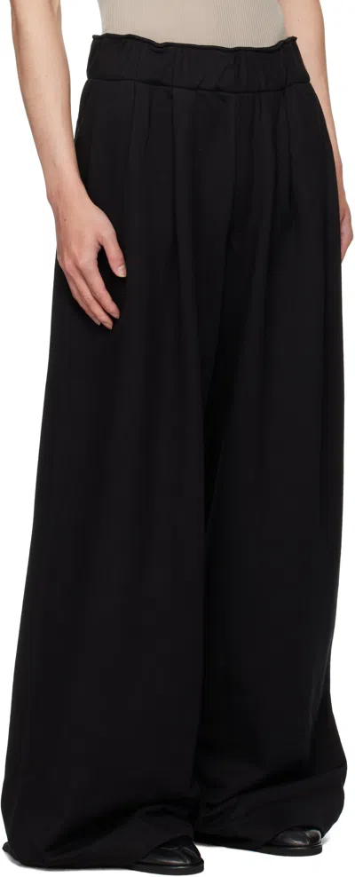 Dries Van Noten Hama Cotton Jersey Pants In Black