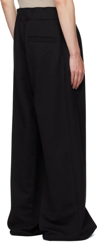 Dries Van Noten Hama Cotton Jersey Pants In Black