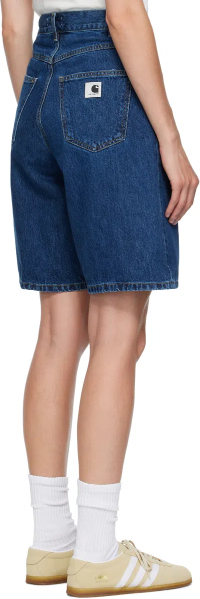 Carhartt Brandon Loose Fit Cotton Shorts In Stone Washed