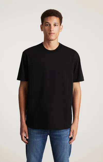 Mavi Short Sleeve Crew Neck T-shirt In Jet Black