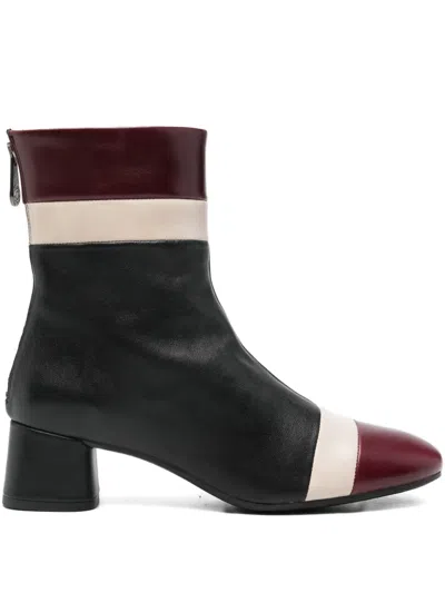 Pedro Miralles 50mm Block-heel Panelled Boots In Multi