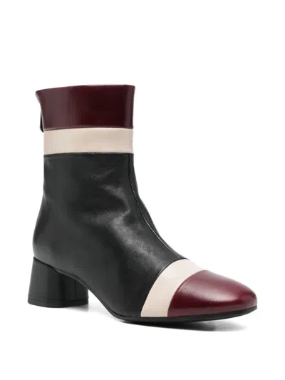 Pedro Miralles 50mm Block-heel Panelled Boots In Multi