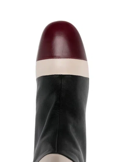 Pedro Miralles 50mm Block-heel Panelled Boots In Multi
