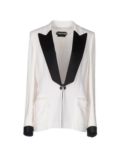 Shop Tom Ford Blazer In ホワイト