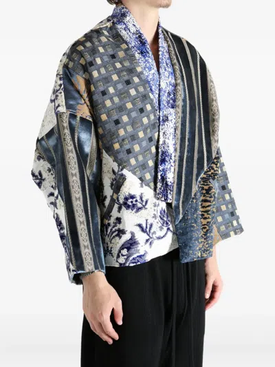 Emergency Room Patchwork Velvet Jacket In Multi