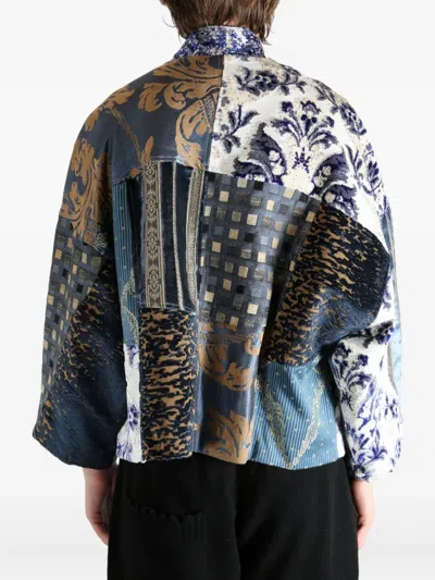 Emergency Room Patchwork Velvet Jacket In Multi