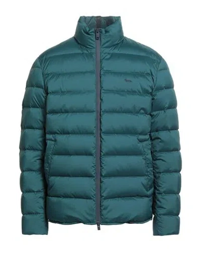 Harmont & Blaine Man Puffer Dark Green Size L Polyester In Green