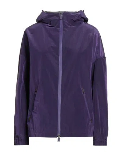 Herno Techno Fabric Raincoat In Purple