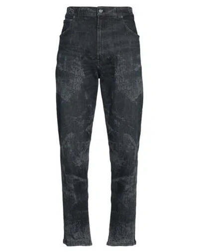 Dondup Man Jeans Blue Size 35 Cotton, Elastane In Black