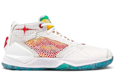 Pre-owned New Balance Kawhi Seismic Moment Sneakers In Munsell White/team Red In Multi