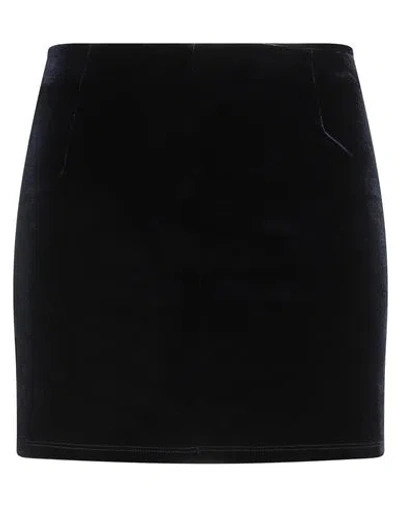 Tensione In Woman Mini Skirt Navy Size M Polyester, Elastane In Black