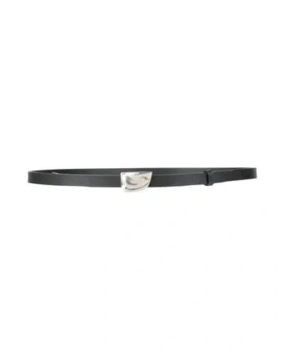 Burberry Woman Belt Black Size L Calfskin In Black