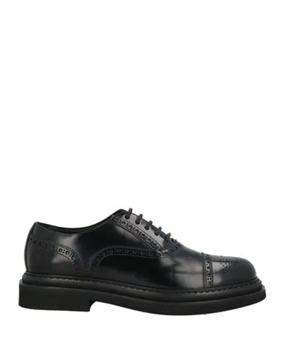 Dolce & Gabbana Man Lace-up Shoes Black Size 11 Calfskin