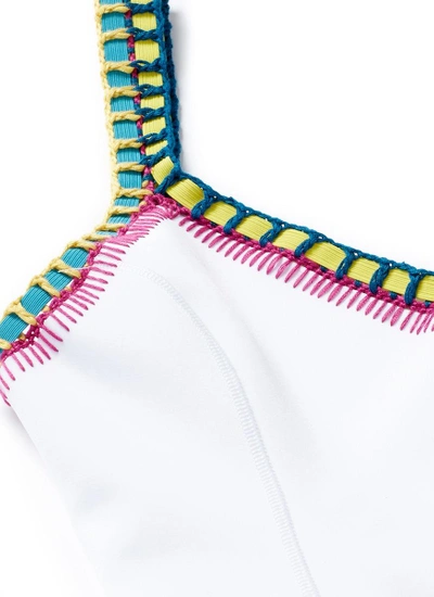 Shop Kiini 'yaz' Crochet Trim Scoop Back One-piece Swimsuit