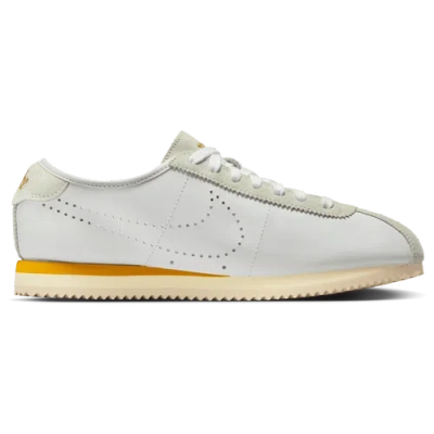 Nike Cortez Decon Suede-trimmed Perforated Leather Sneakers In White