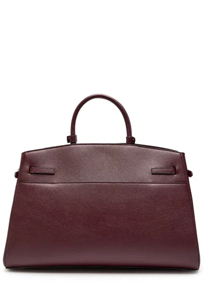 Demellier Midi Hudson Tote Bag In Burgundy