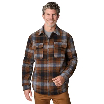 Free Country Men's Mountain Ridge Sueded Chill Out Fleece Jacket In Brown